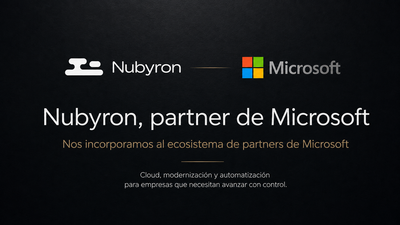 Nubyron entra en el ecosistema de partners de Microsoft para acelerar la modernización Cloud y DevOps de sus clientes