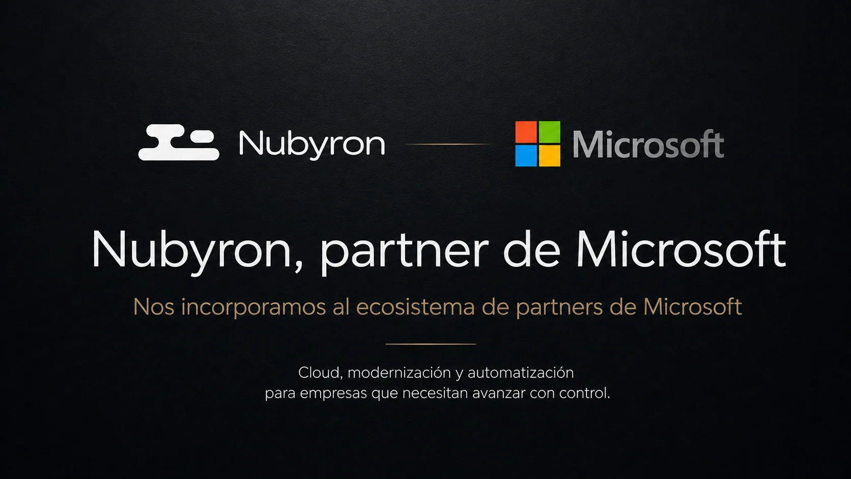Nubyron entra en el ecosistema de partners de Microsoft para acelerar la modernización Cloud y DevOps de sus clientes