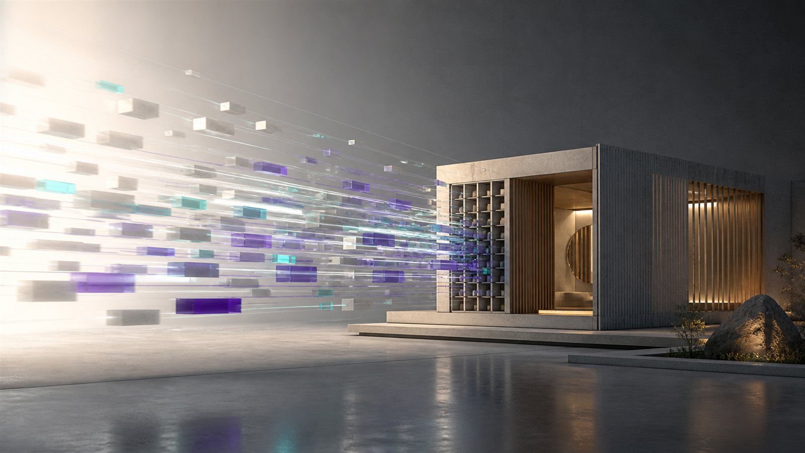 A rapid flow of software modules entering an operational structure designed to absorb them